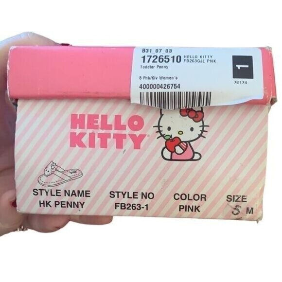 NEW Hello Kitty Pink Glitter Infant Girl Sandals Size 5 NIB - Picture 6 of 6